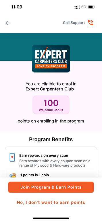 Contractor Loyalty App screenshot 1